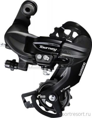 Переключатель задний Shimano Tourney RD-TY300 (6/7ск, на петух, без упак.)