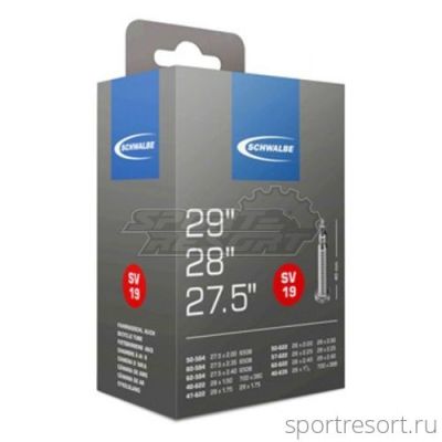 Велокамера Schwalbe 27.5-29x1.5-2.40 (40/62-584/635) F/V-40mm SV19