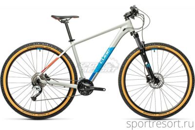 Велосипед Cube Aim SL 29" (2021) 21" серо-голубой Aim-SL-29-2021-21" grey'n'blue'n'red