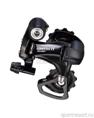 Переключатель задний Microshift RD-R58 CENTOS (2х11ск, Short Cage, черный)