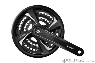 Система Shimano FC-TX801 7/8ск (Квадрат, 175мм, 48/38/28T, защита)