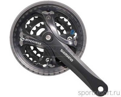 Система Shimano Acera FC-M361 7/8ск (Квадрат, 48/38/28T, 175mm, черная, защита)