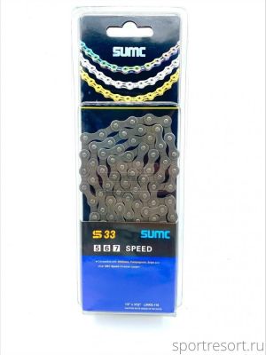 Цепь SUMC S33 (5/6/7ск,116зв) gray