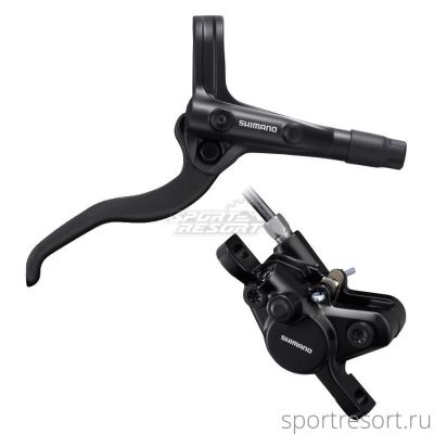 Тормоз дисковый Shimano MT400 передний (1000мм, черный)