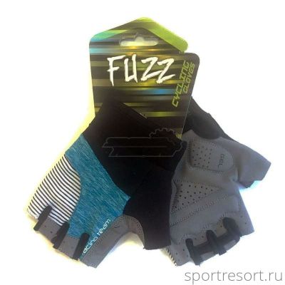 Велоперчатки FUZZ Racing Team D-Grip GEL (L) black blue 08-202314