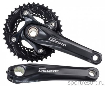 Система Shimano Deore FC-M615 10ск (40/28T, 175mm, черная)